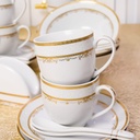 Service à Table 72 Pièces en Porcelaine Florence M2- Rond