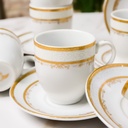 Service à Table 72 Pièces en Porcelaine Florence M2- Rond