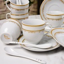 Service à Table 72 Pièces en Porcelaine Florence M2- Rond