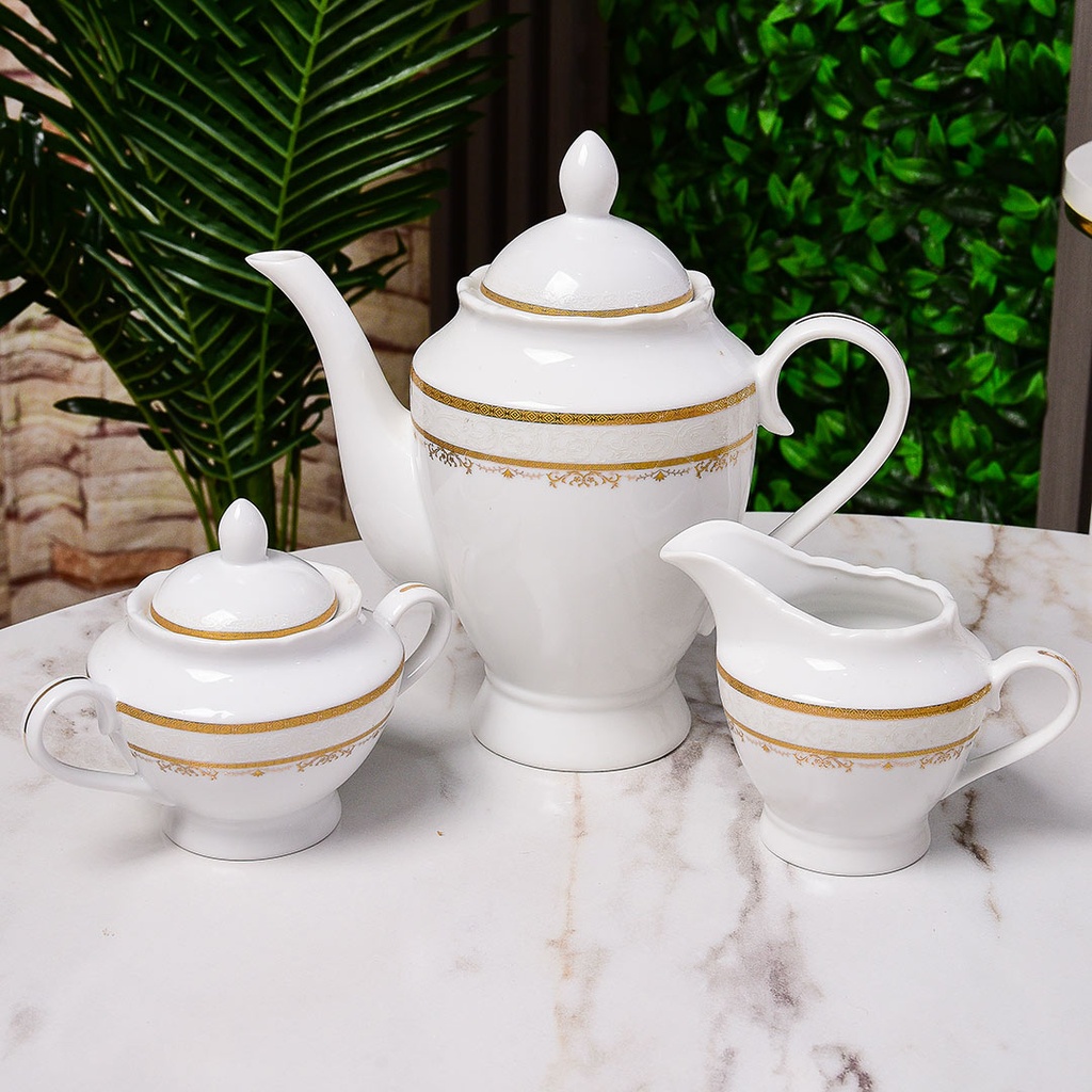 Service à Table 72 Pièces en Porcelaine Florence M2- Rond