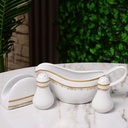 Service à Table 72 Pièces en Porcelaine Florence M2- Rond