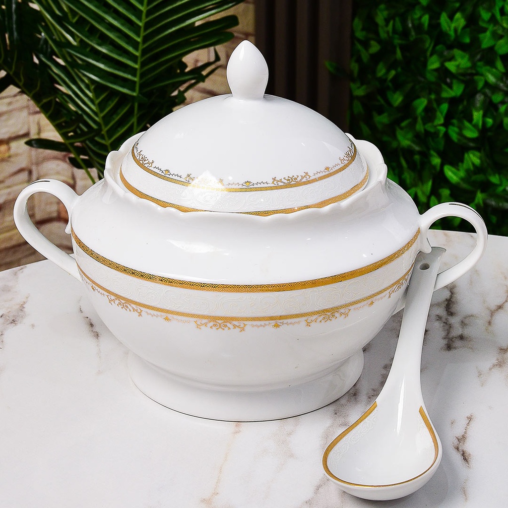 Service à Table 72 Pièces en Porcelaine Florence M2- Rond