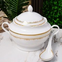 Service à Table 72 Pièces en Porcelaine Florence M2- Rond