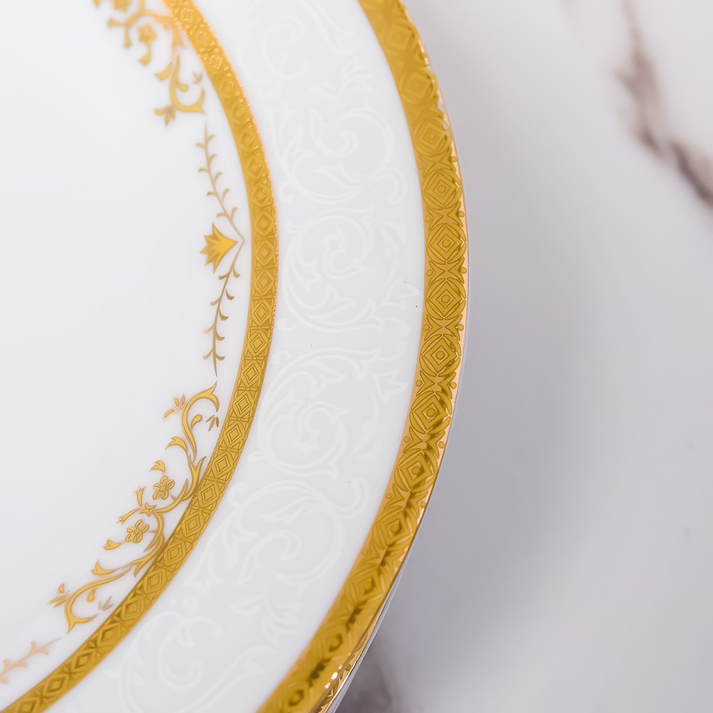 Service à Table 72 Pièces en Porcelaine Florence M2- Rond