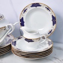 Service à Table 72 Pièces en Porcelaine Florence M1- Rond