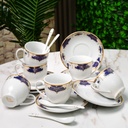 Service à Table 72 Pièces en Porcelaine Florence M1- Rond