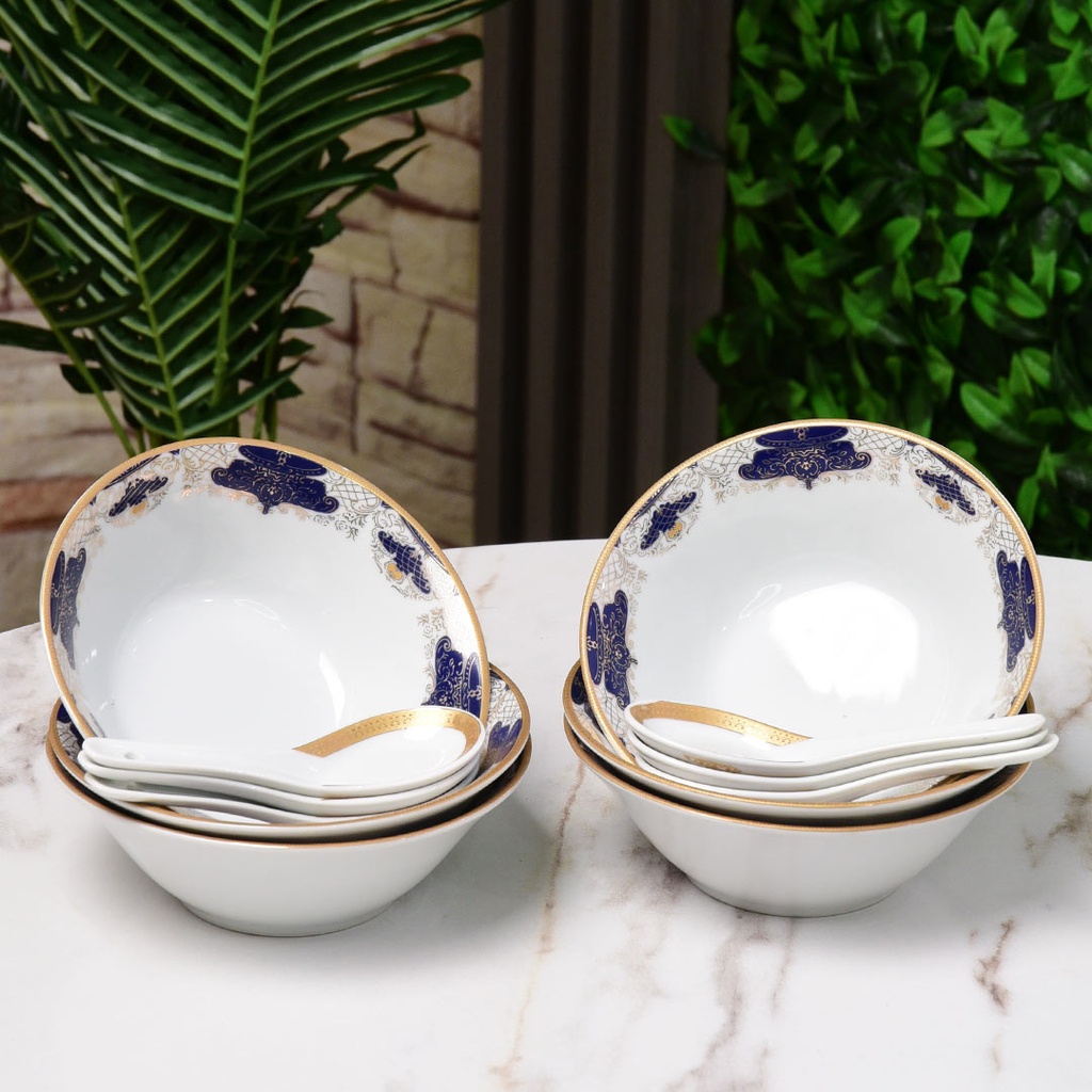 Service à Table 72 Pièces en Porcelaine Florence M1- Rond