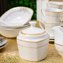 Service à Table 72 Pièces en Porcelaine Florence M1- Carré