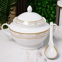 Service à Table 72 Pièces en Porcelaine Florence M4- Rond