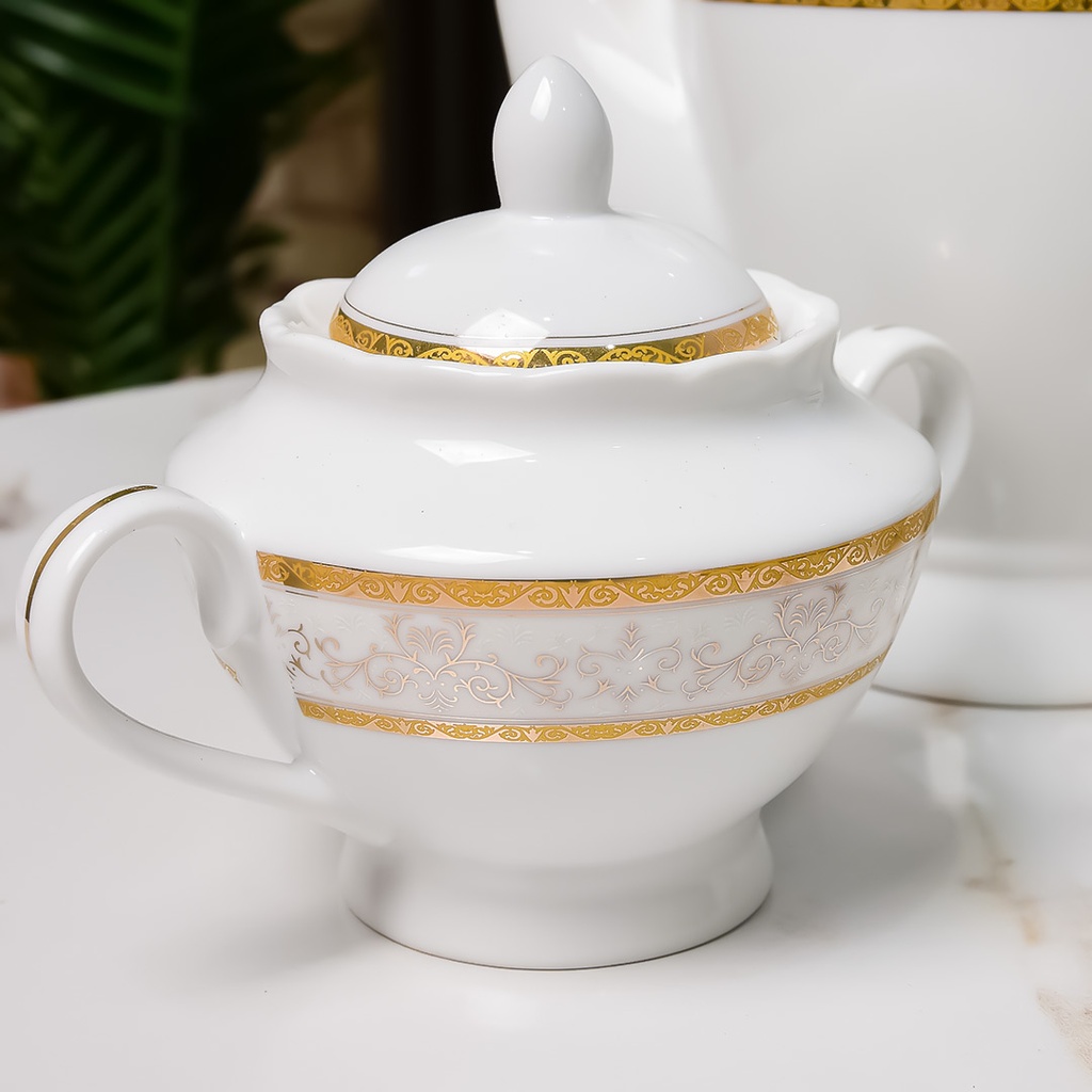 Service à Table 72 Pièces en Porcelaine Florence M4- Rond