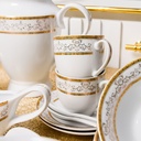 Service à Table 72 Pièces en Porcelaine Florence M4- Rond