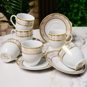 Service à Table 72 Pièces en Porcelaine Florence M4- Rond