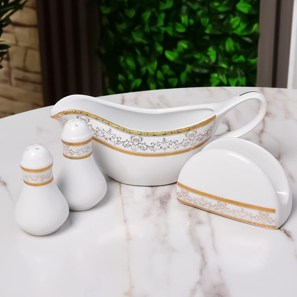 Service à Table 72 Pièces en Porcelaine Florence M4- Rond