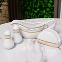 Service à Table 72 Pièces en Porcelaine Florence M4- Rond