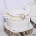 Service à Table 47 Pièces en Porcelaine Florence M3