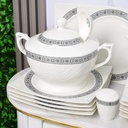 Service à Table 114 Pièces en Porcelaine Florence M1