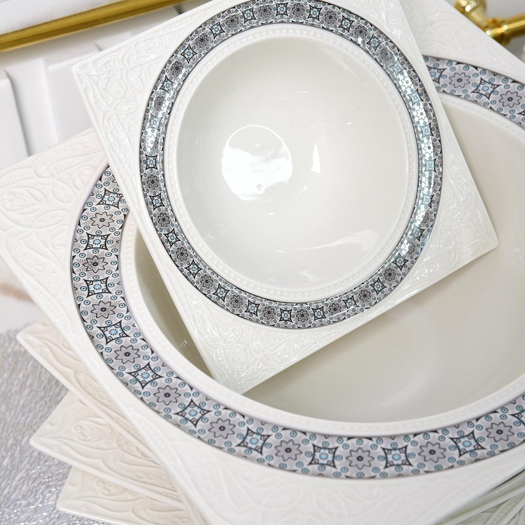 Service à Table 114 Pièces en Porcelaine Florence M1