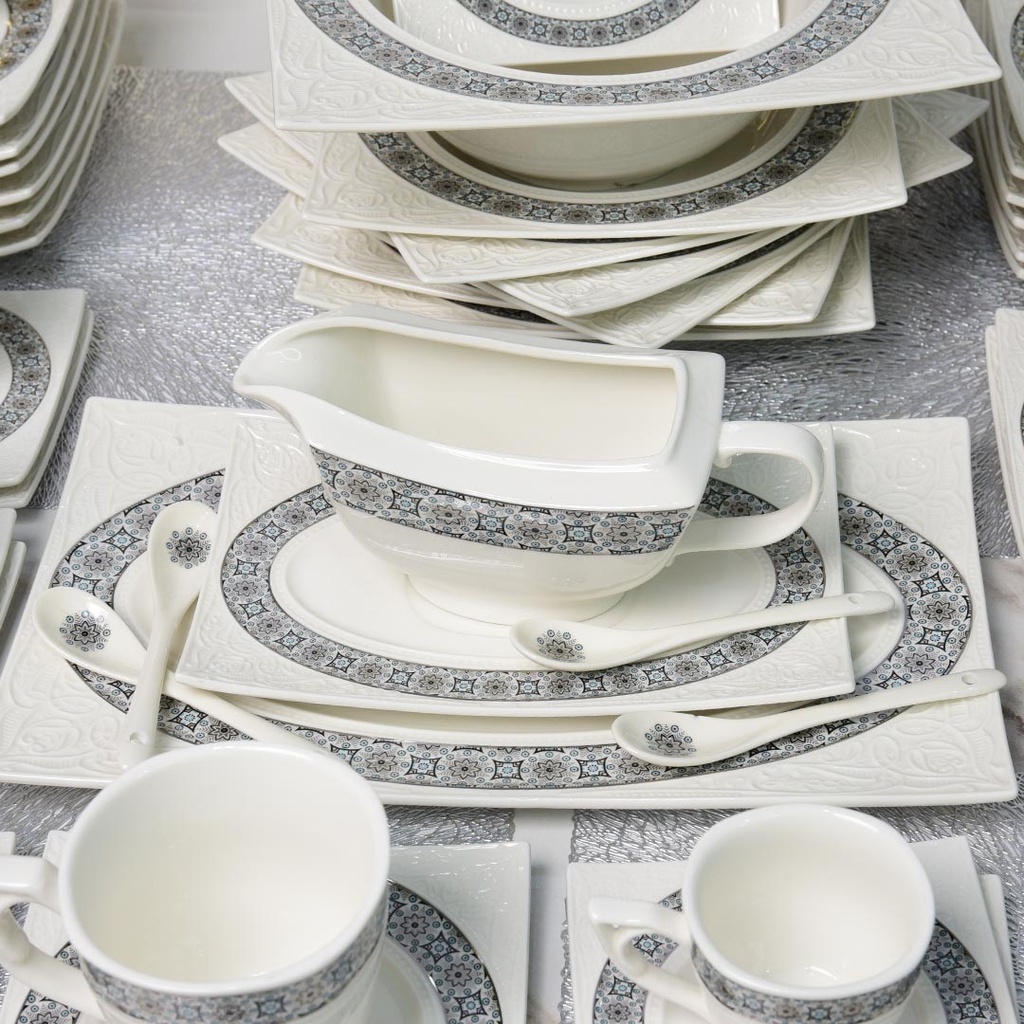 Service à Table 114 Pièces en Porcelaine Florence M1