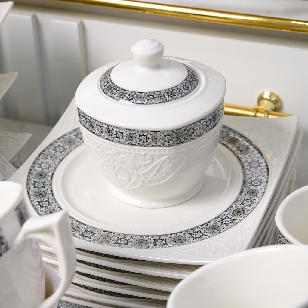 Service à Table 114 Pièces en Porcelaine Florence M1