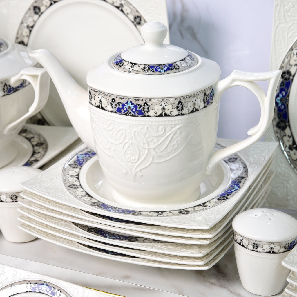 Service à Table 114 Pièces en Porcelaine Florence M2