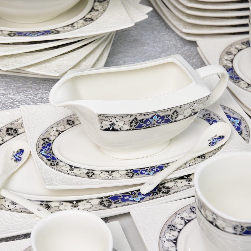 Service à Table 114 Pièces en Porcelaine Florence M2