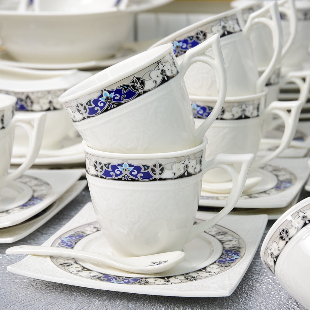 Service à Table 114 Pièces en Porcelaine Florence M2