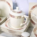 Service à Table 114 Pièces en Porcelaine Florence M4