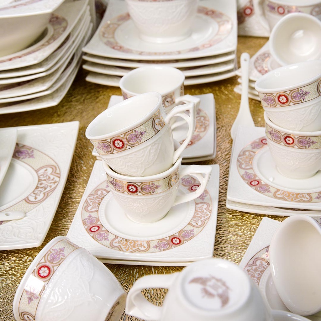 Service à Table 114 Pièces en Porcelaine Florence M4