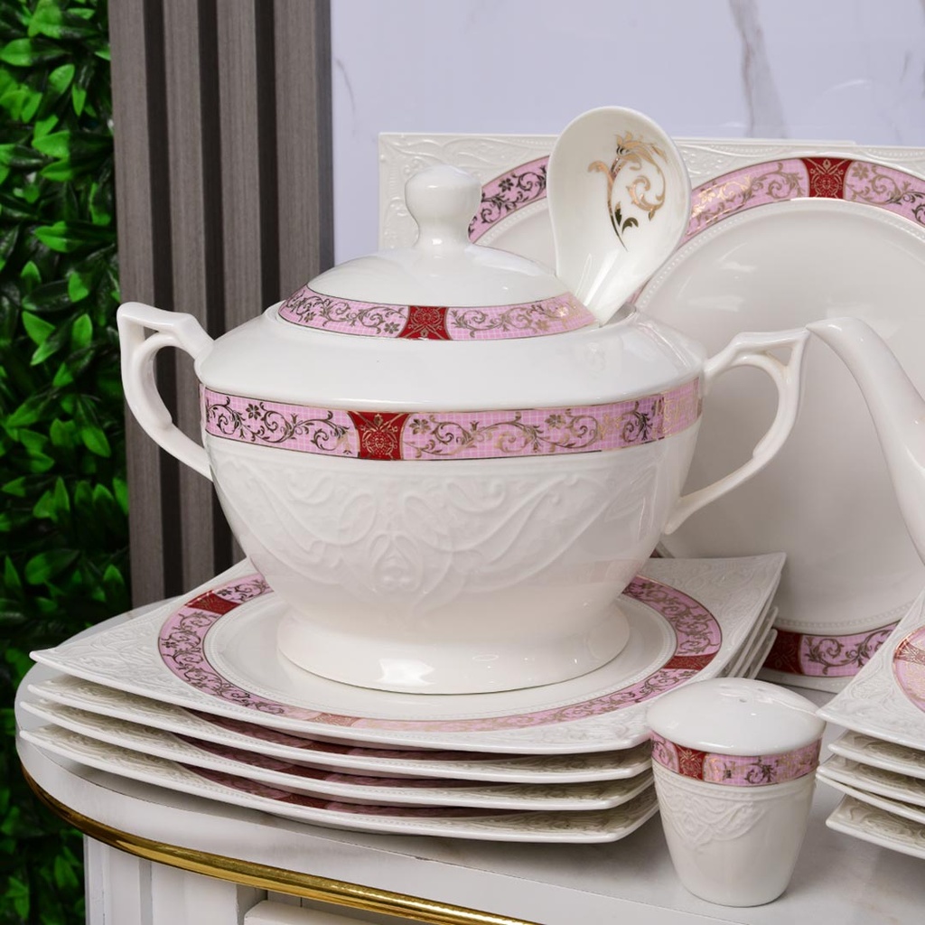 Service à Table 114 Pièces en Porcelaine Florence M3