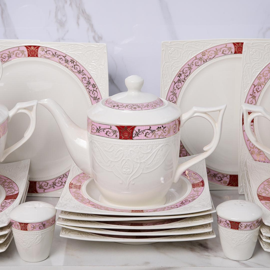 Service à Table 114 Pièces en Porcelaine Florence M3