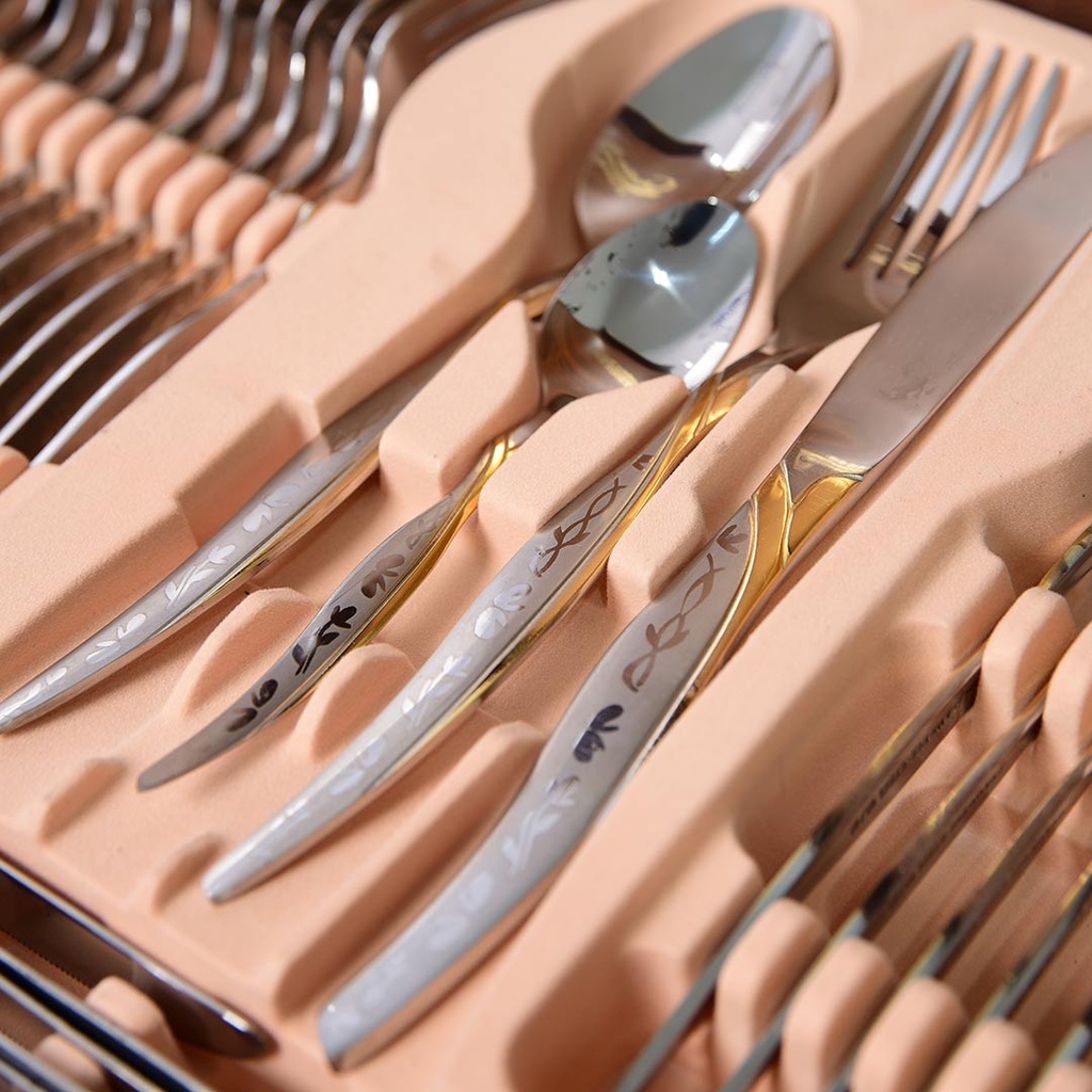 Coffret Ménagère De Cuisine 86 Pièces Golden House - Model 5