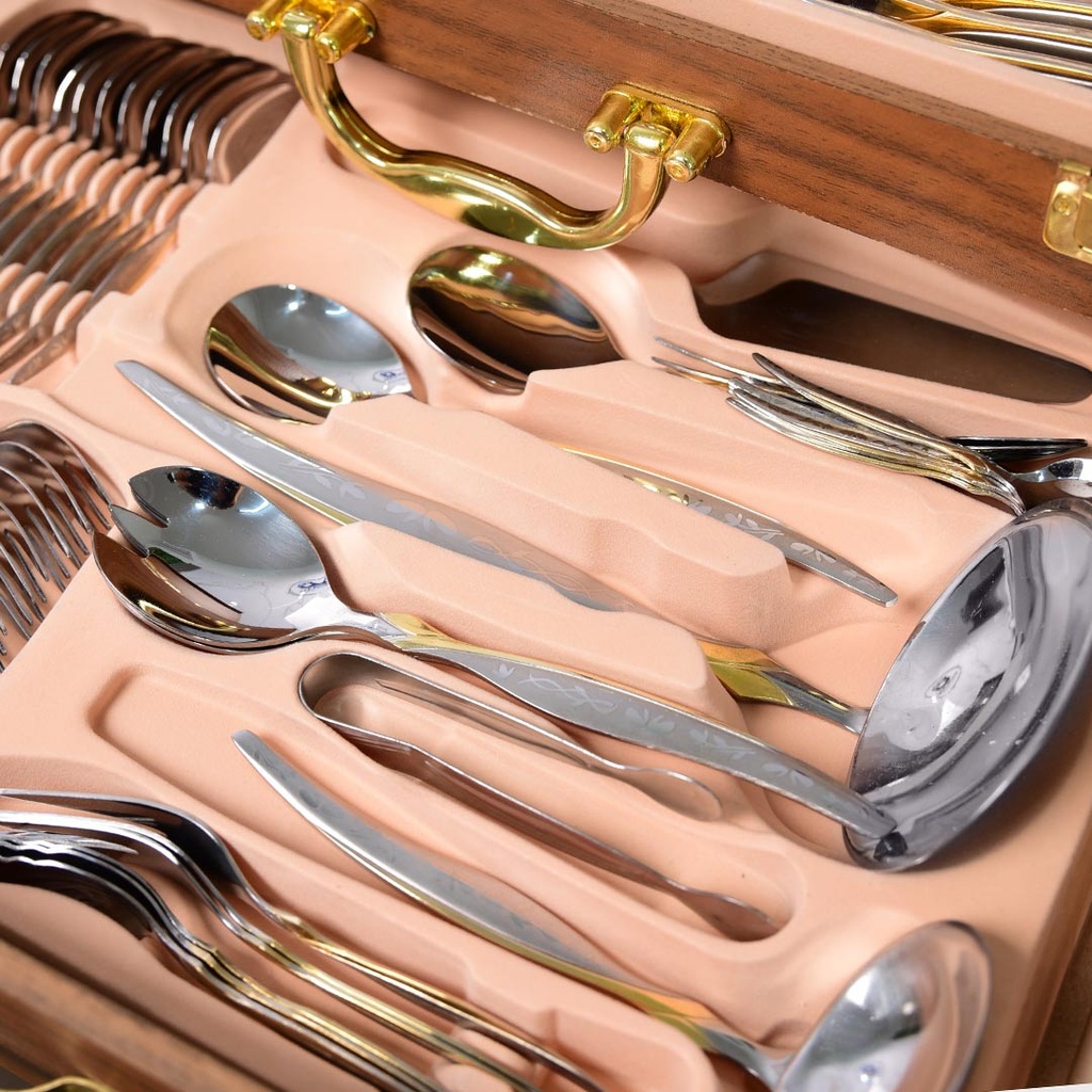 Coffret Ménagère De Cuisine 86 Pièces Golden House - Model 5