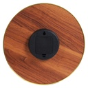 Horloge Murale Rond Bombé 29Cm Noir