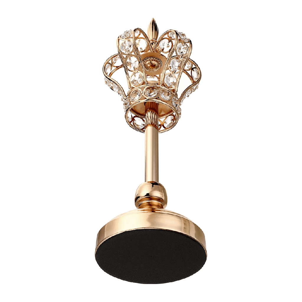 Chandelier Royal Doré en Forme de Couronne