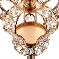 Chandelier Royal Doré en Forme de Couronne