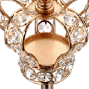 Chandelier Royal Doré en Forme de Couronne