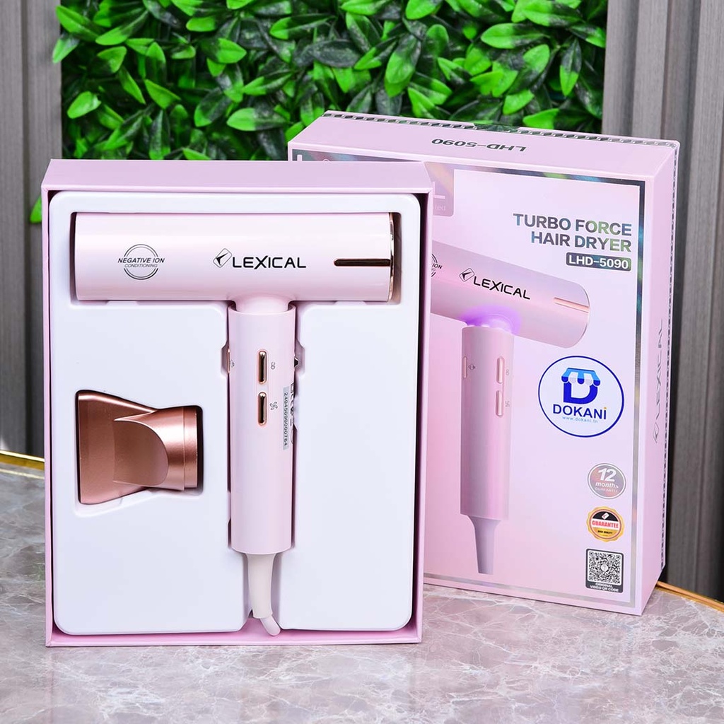 Sèche Cheveux Professionnel Lexical 1800W Rosé 