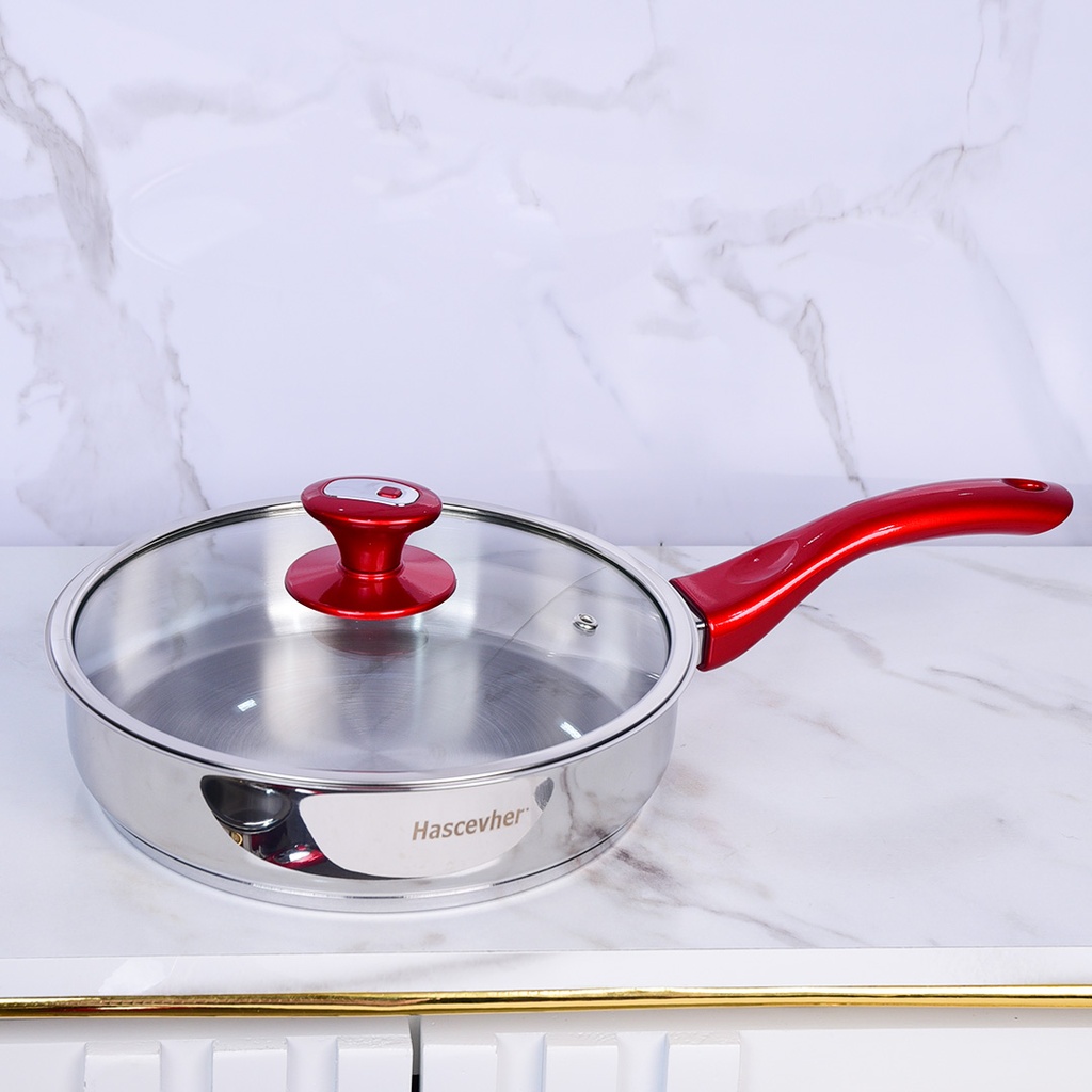 Batterie de Cuisine 29 Pièces Inox 18/10 Hascevher 