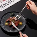 Coffret Ménagère 24 Pièces En Acier Inoxydable Argenté