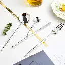 Coffret Ménagère 24 Pièces En Acier Inoxydable Argenté