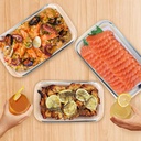 Set de 3 plat de cuisson Diamonds avec couvercle