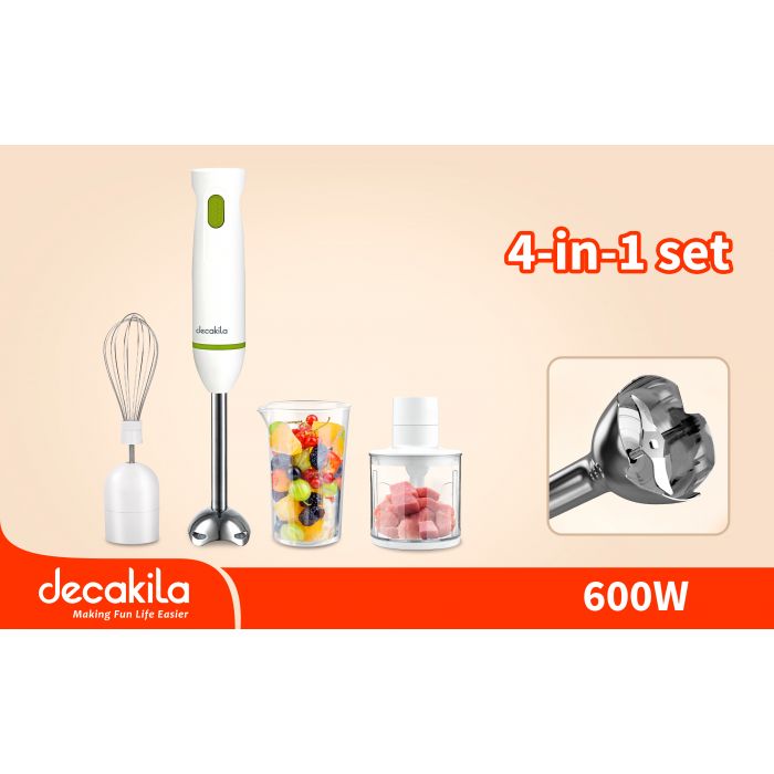 Decakila Blender plongeant 4-en-1 - 600W