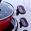 Ensemble de 4 Casseroles Hot Chef Rouge