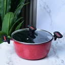 Ensemble de 4 Casseroles Hot Chef Rouge