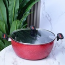 Ensemble de 4 Casseroles Hot Chef Rouge