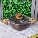 Ensemble de 3 Casseroles Hot Chef - Marron