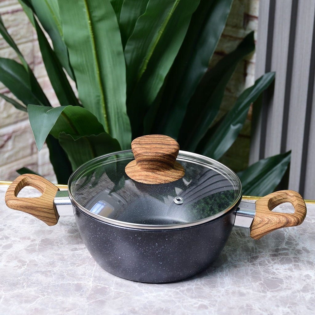 Ensemble de 3 Casseroles Hot Chef - Noir