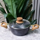 Ensemble de 3 Casseroles Hot Chef - Noir