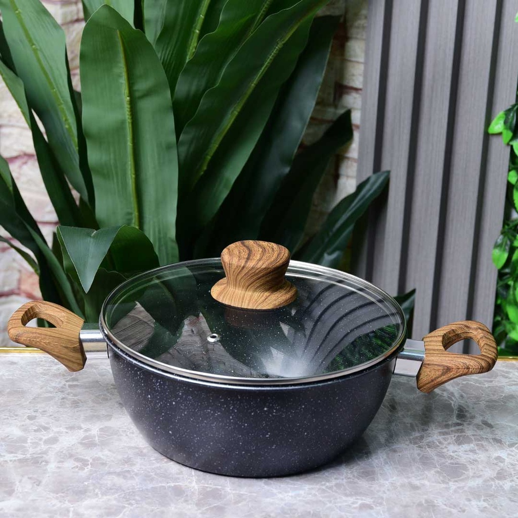 Ensemble de 3 Casseroles Hot Chef - Noir