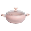 Marmite Granite Lines 3,8L 24 cm Rose